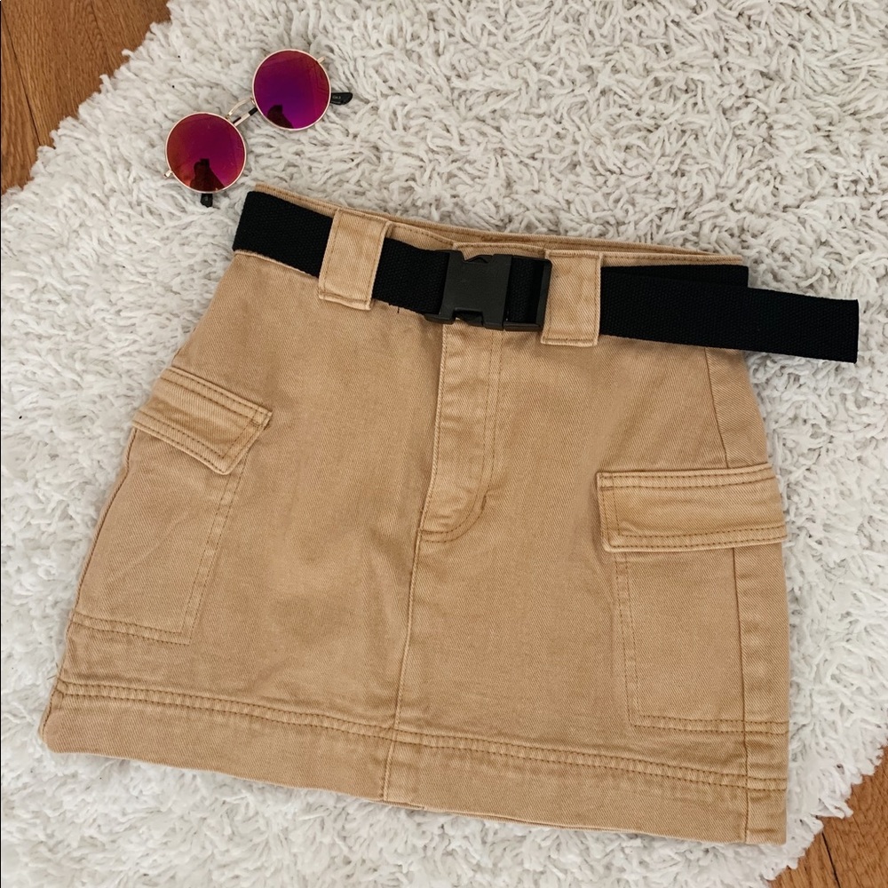 PacSun Belted Cargo Skirt
